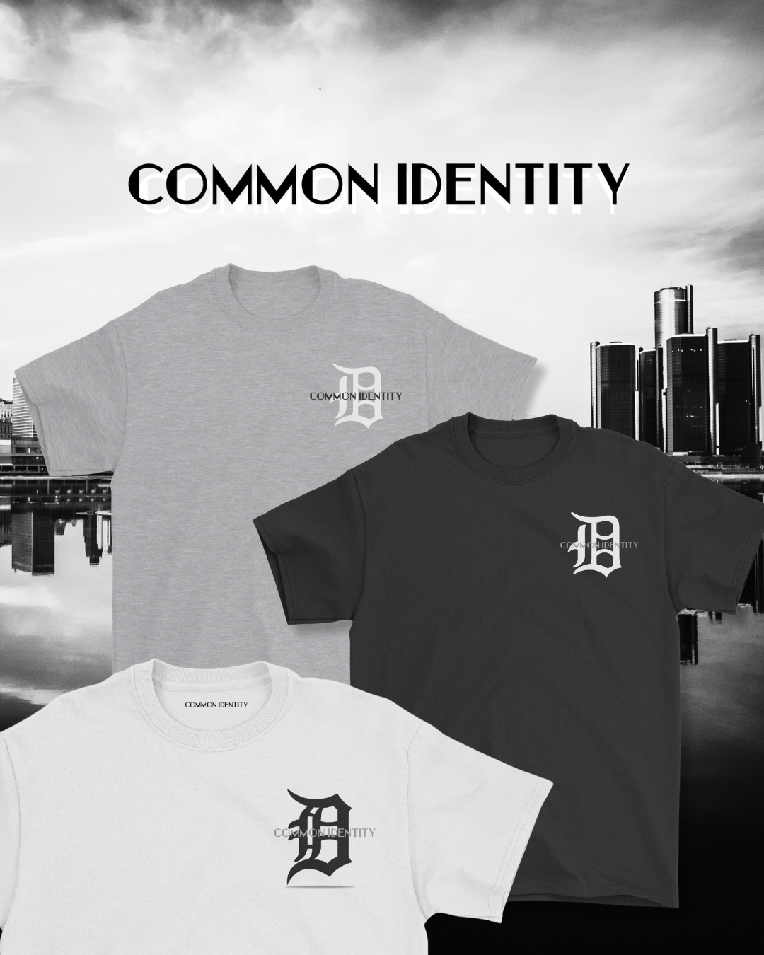 Everyday Essential "Detroit" Tee - Grey