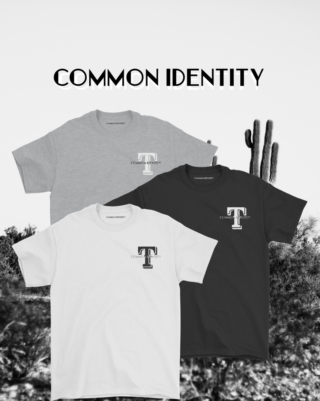 Everyday Essential "Texas Rangers" Tee - Black