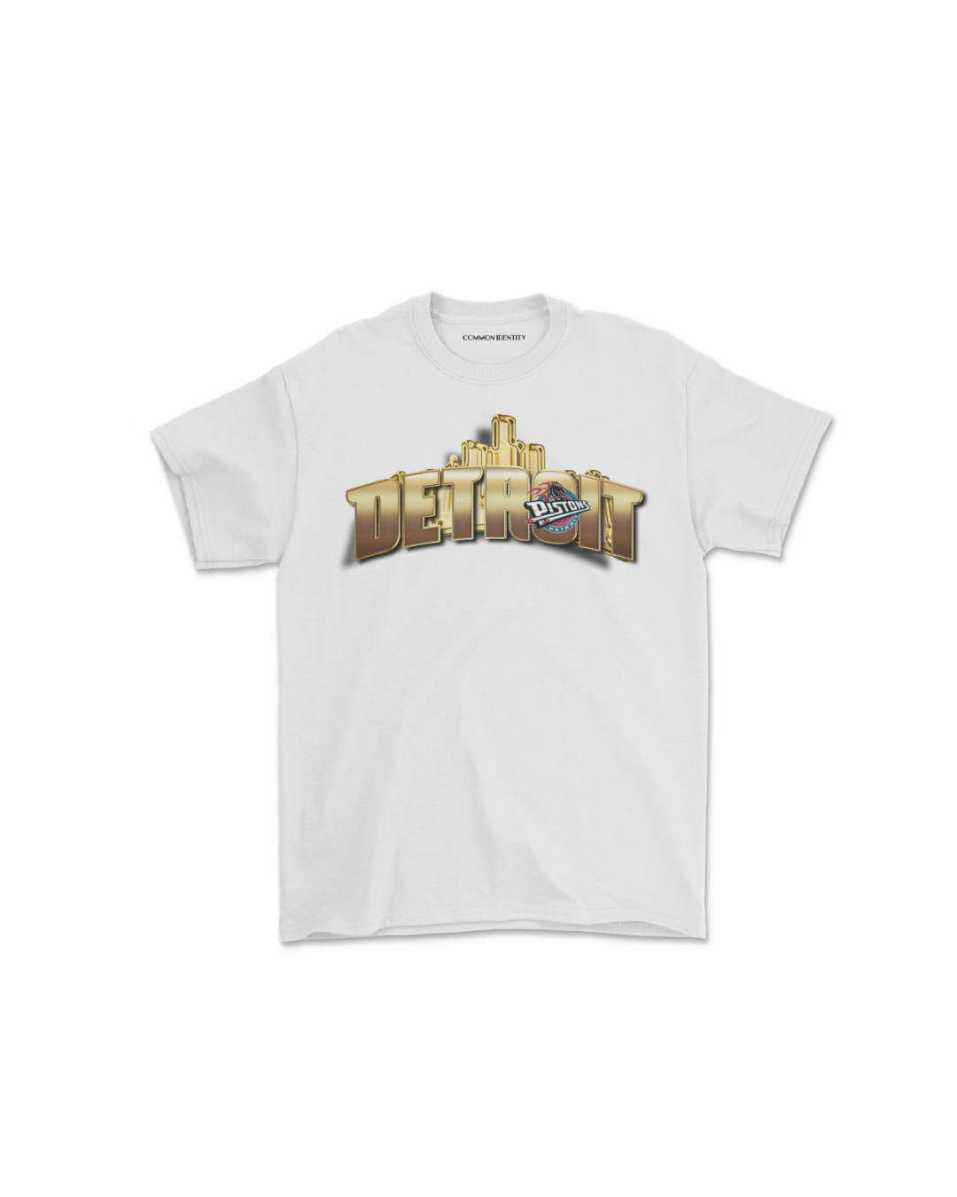 Detroit Pistons Gold - T-Shirt - Common Identity