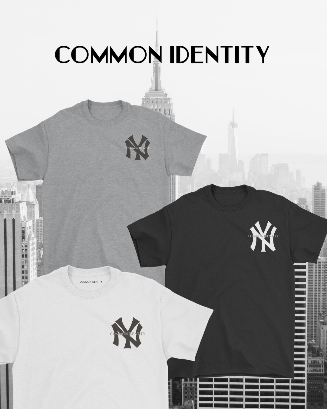 Everyday Essential "New York" Tee - Grey