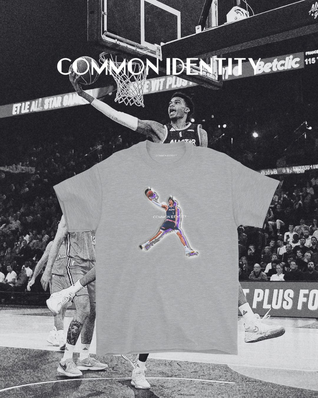 Victor Wembanyama Purple Ice - T-Shirt - Common Identity