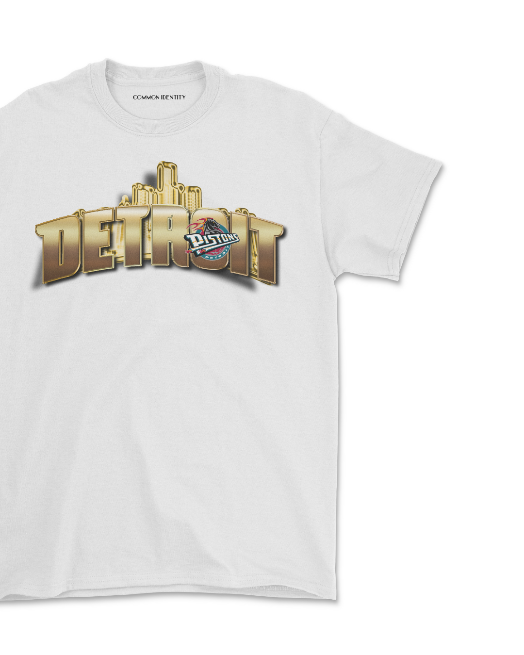 Detroit Pistons Gold - T-Shirt - Common Identity