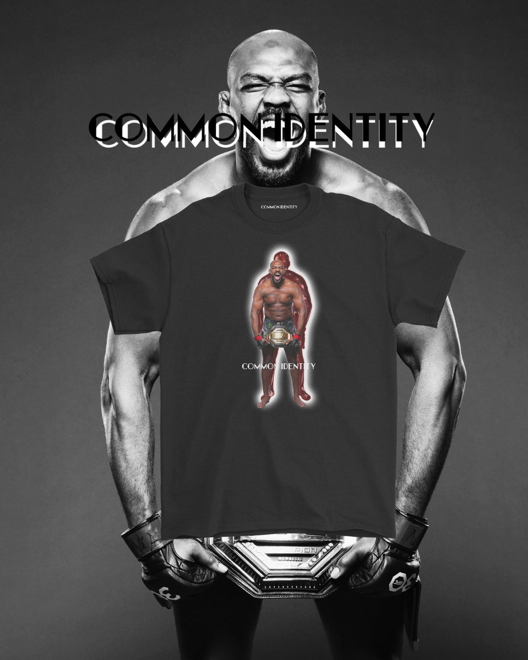 Red Ruby Jon Jones - T-Shirt - Common Identity